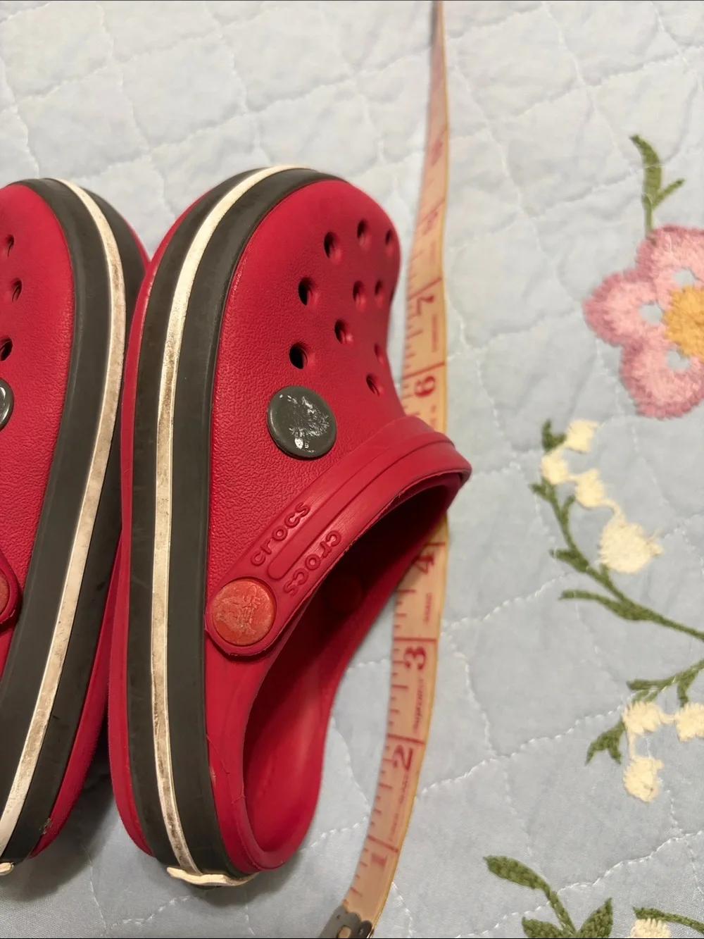 CROCS red toddlers